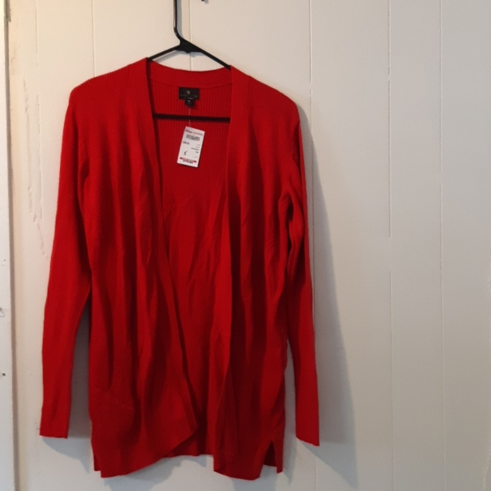 Red  cardigan long sleeve